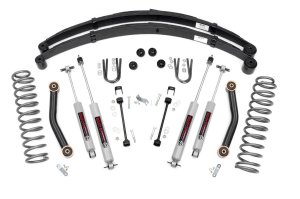 Jeep Cherokee Suspension Lift Kit - Rough Country - RR springs - '85-'01 Jeep Cherokee Suspension Lift Kit - Rough Country - RR springs - '85-'01